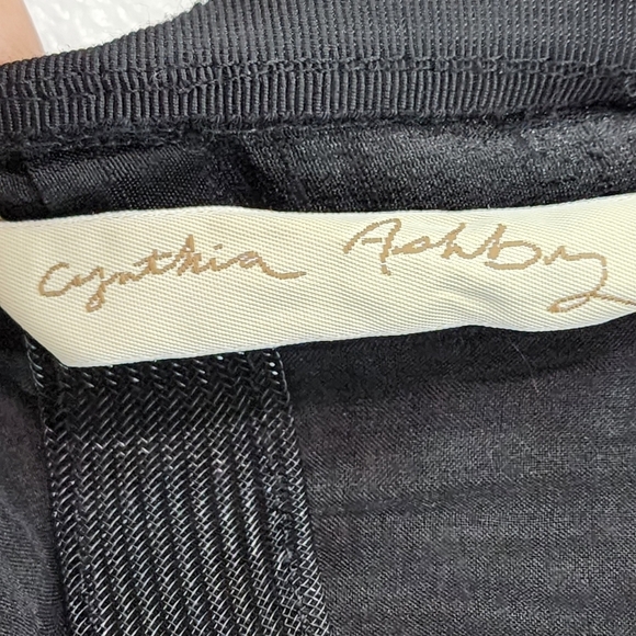 Cynthia Ashby Women's Zora 100% Silk Layered Sheer Skirt Gothic - S - Picture 3 of 8